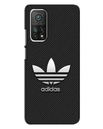 Чехол для Xiaomi Mi 10T с картинкой «Adidas Карбоновая текстура»