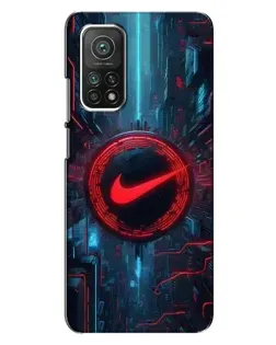 Чехол для Xiaomi Mi 10T с картинкой «Техногенный стиль Nike» Чехол для Xiaomi Mi 10T с картинкой «Техногенный стиль Nike»