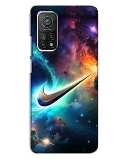 Чехол для Xiaomi Mi 10T с картинкой «Космический Nike Swoosh» Чехол для Xiaomi Mi 10T с картинкой «Космический Nike Swoosh»