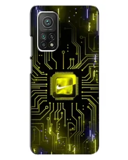 Чехол для Xiaomi Mi 10T с картинкой «Nike — золотая искра» Чехол для Xiaomi Mi 10T с картинкой «Nike — золотая искра»