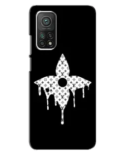 Чехол для Xiaomi Mi 10T с картинкой «Цветочная монограмма»
