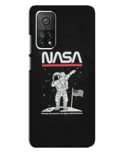 Чехол для Xiaomi Mi 10T с картинкой «NASA — шагаем по Луне» Чехол для Xiaomi Mi 10T с картинкой «NASA — шагаем по Луне»