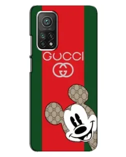 Чехол для Xiaomi Mi 10T с картинкой «Gucci — полосы и Микки» Чехол для Xiaomi Mi 10T с картинкой «Gucci — полосы и Микки»
