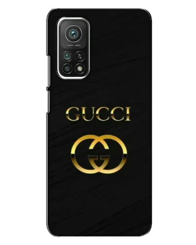 Чехол для Xiaomi Mi 10T с картинкой «Золотой логотип Gucci»