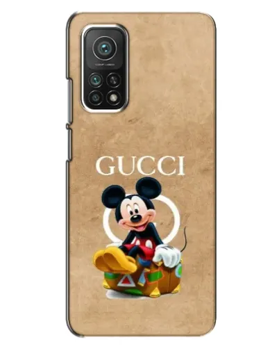 Чехол для Xiaomi Mi 10T с картинкой «Микки Маус Gucci — крафт»