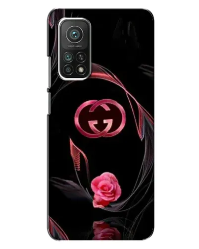 Чехол для Xiaomi Mi 10T с картинкой «Gucci — неоновая роза»