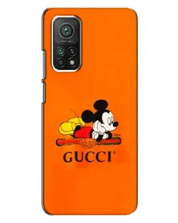 Чехол для Xiaomi Mi 10T с картинкой «Микки Маус Gucci — оранж» Чехол для Xiaomi Mi 10T с картинкой «Микки Маус Gucci — оранж»
