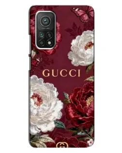 Чехол для Xiaomi Mi 10T с картинкой «Gucci — бордовые розы» Чехол для Xiaomi Mi 10T с картинкой «Gucci — бордовые розы»