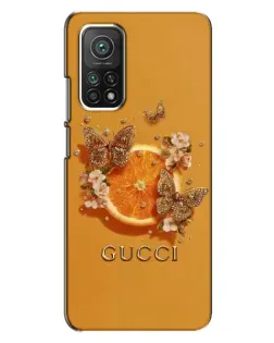 Чехол для Xiaomi Mi 10T с картинкой «Gucci — золотые бабочки» Чехол для Xiaomi Mi 10T с картинкой «Gucci — золотые бабочки»