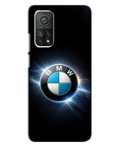 Чехол для Xiaomi Mi 10T с картинкой «BMW — неоновое сияние»