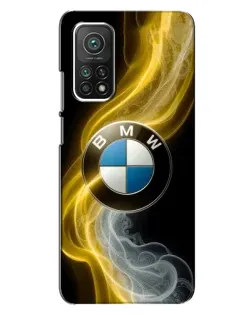 Чехол для Xiaomi Mi 10T с картинкой «Золотистый дым BMW»
