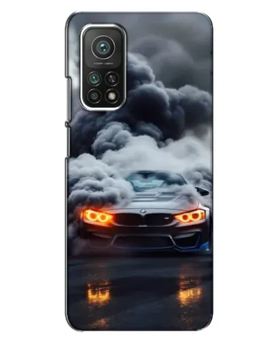 Чехол для Xiaomi Mi 10T с картинкой «BMW в дыму»