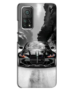Чехол для Xiaomi Mi 10T с картинкой «BMW — акварельный дрифт»