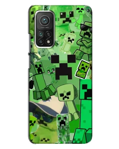 Чехол для Xiaomi Mi 10T с картинкой «Криперы Minecraft» Чехол для Xiaomi Mi 10T с картинкой «Криперы Minecraft»