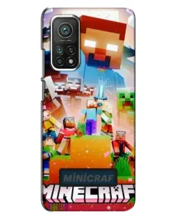 Чехол для Xiaomi Mi 10T с картинкой «Minecraft герои игры» Чехол для Xiaomi Mi 10T с картинкой «Minecraft герои игры»