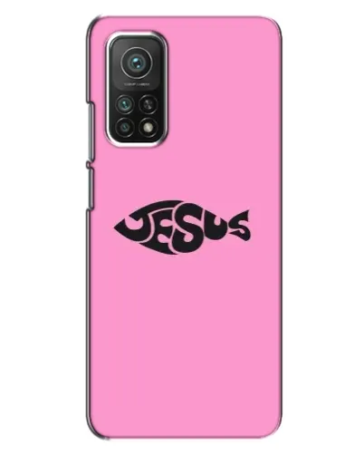 Чехол для Xiaomi Mi 10T с картинкой «Розовый символ Jesus» Чехол для Xiaomi Mi 10T с картинкой «Розовый символ Jesus»