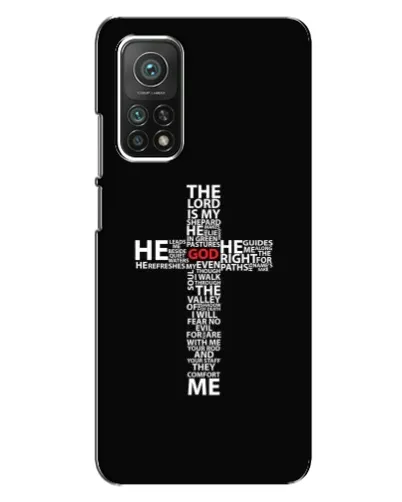 Чехол для Xiaomi Mi 10T с картинкой «Текстовый крест» Чехол для Xiaomi Mi 10T с картинкой «Текстовый крест»