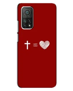 Чехол для Xiaomi Mi 10T с картинкой «Уравнение любви»
