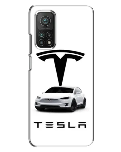 Чехол для Xiaomi Mi 10T с картинкой «Tesla White Style»