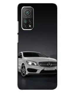 Чехол для Xiaomi Mi 10T с картинкой «Mercedes AMG GT Silver»