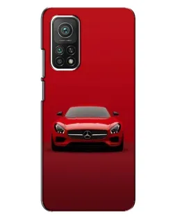 Чехол для Xiaomi Mi 10T с картинкой «Красный Mercedes AMG»
