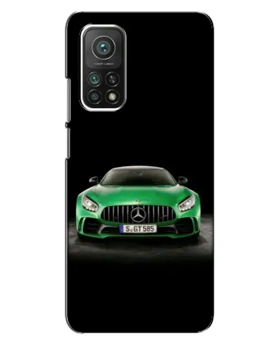 Чехол для Xiaomi Mi 10T с картинкой «Mercedes — неоновый лого»