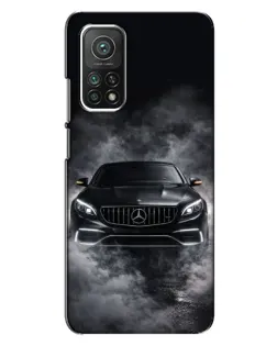 Чехол для Xiaomi Mi 10T с картинкой «Mercedes в дыму»