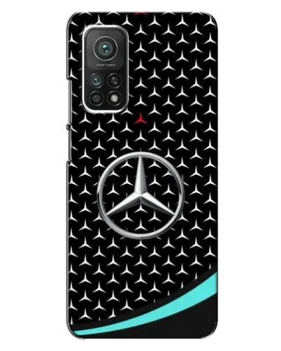Чехол для Xiaomi Mi 10T с картинкой «Mercedes — бирюзовый акцент»