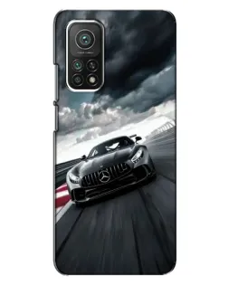 Чехол для Xiaomi Mi 10T с картинкой «Гоночный Mercedes AMG»