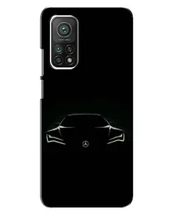 Чехол для Xiaomi Mi 10T с картинкой «Mercedes — силуэт авто» Чехол для Xiaomi Mi 10T с картинкой «Mercedes — силуэт авто»