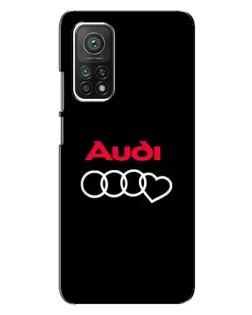 Чехол для Xiaomi Mi 10T с картинкой «Логотип Audi Heart»