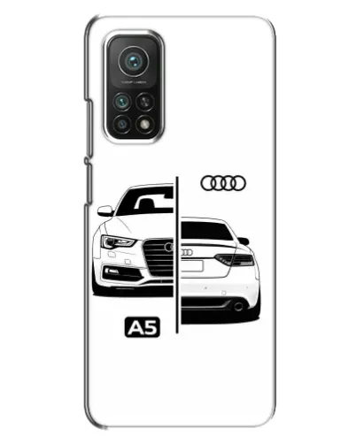 Чехол для Xiaomi Mi 10T с картинкой «Audi — контрастный дизайн»