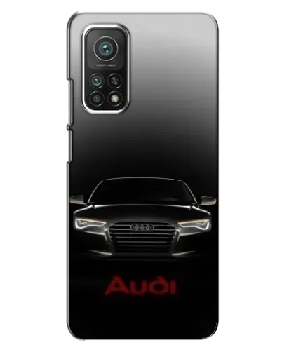 Чехол для Xiaomi Mi 10T с картинкой «Audi — градиентный контур»