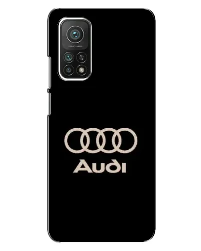 Чехол для Xiaomi Mi 10T с картинкой «Audi — золотой логотип»