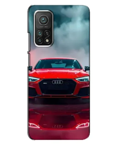 Чехол для Xiaomi Mi 10T с картинкой «Audi RS — красный стиль»