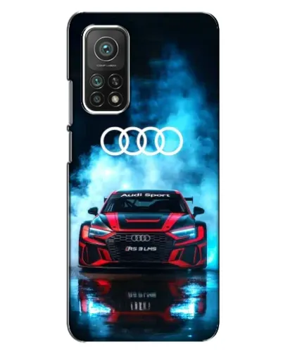 Чехол для Xiaomi Mi 10T с картинкой «Audi Sport — неон»