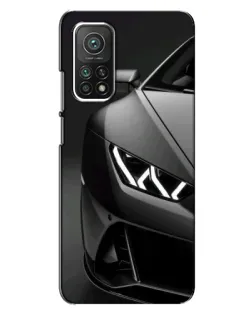 Чехол для Xiaomi Mi 10T с картинкой «Lamborghini фары детализация»