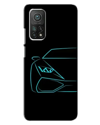 Чехол для Xiaomi Mi 10T с картинкой «Голубой силуэт Lamborghini» Чехол для Xiaomi Mi 10T с картинкой «Голубой силуэт Lamborghini»