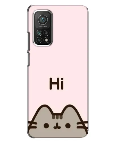 Чехол для Xiaomi Mi 10T с картинкой «Пушин говорит Hi» Чехол для Xiaomi Mi 10T с картинкой «Пушин говорит Hi»