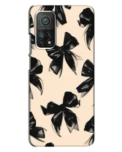Чехол для Xiaomi Mi 10T с картинкой «Паттерн черные банты» Чехол для Xiaomi Mi 10T с картинкой «Паттерн черные банты»