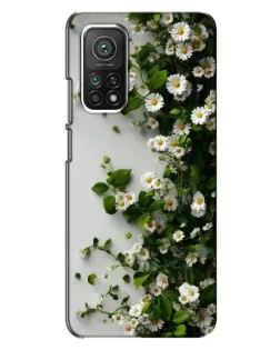 Чехол для Xiaomi Mi 10T с картинкой «Ветка мелких белых цветов» Чехол для Xiaomi Mi 10T с картинкой «Ветка мелких белых цветов»