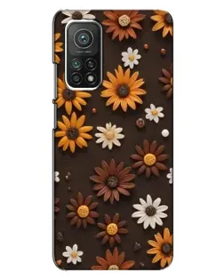 Чехол для Xiaomi Mi 10T с картинкой «Узор из маленьких подсолнухов» Чехол для Xiaomi Mi 10T с картинкой «Узор из маленьких подсолнухов»