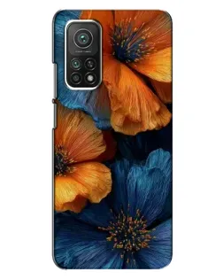 Чехол для Xiaomi Mi 10T с картинкой «Яркая сине-оранжевая флора» Чехол для Xiaomi Mi 10T с картинкой «Яркая сине-оранжевая флора»