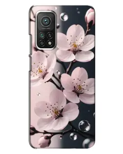 Чехол для Xiaomi Mi 10T с картинкой «Нежная сакура и капли» Чехол для Xiaomi Mi 10T с картинкой «Нежная сакура и капли»