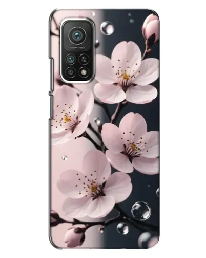Чехол для Xiaomi Mi 10T с картинкой «Нежная сакура и капли» Чехол для Xiaomi Mi 10T с картинкой «Нежная сакура и капли»