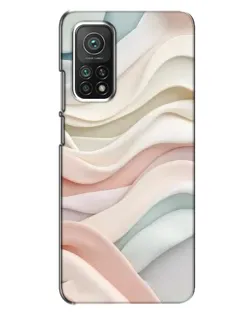 Чехол для Xiaomi Mi 10T с картинкой «Пастельные нежные волны»
