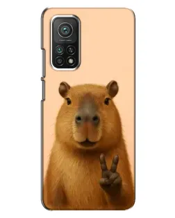 Чехол для Xiaomi Mi 10T с картинкой «Капибара виктория» Чехол для Xiaomi Mi 10T с картинкой «Капибара виктория»