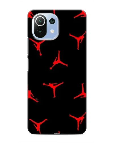 Чехол для Xiaomi Mi 11 Lite с картинкой «Jordan Red Pattern»