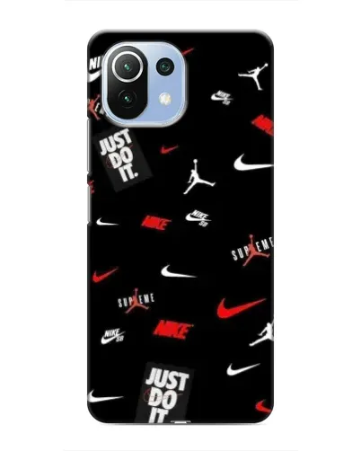 Чехол для Xiaomi Mi 11 Lite с картинкой «Nike Mix Pattern»
