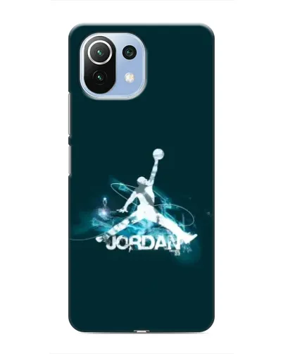 Чехол для Xiaomi Mi 11 Lite с картинкой «Jordan Blue Fire»